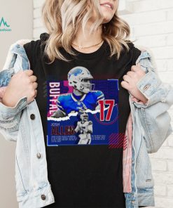 Josh Allen Football Paper Poster Bills T Shirt