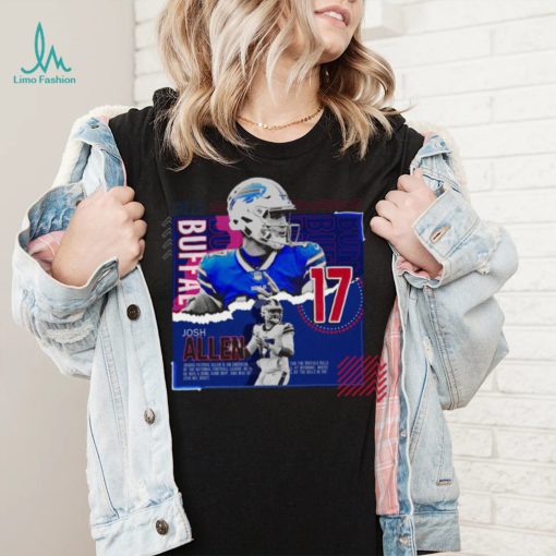 Josh Allen Football Paper Poster Bills T Shirt