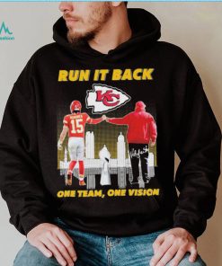 KC Chiefs Patrick Mahomes And Andy Reid Run It Back One Team, One Vision Signatures Shirt