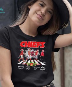 Kansas City Chiefs Team Abbey Road Christmas Signatures Shirt