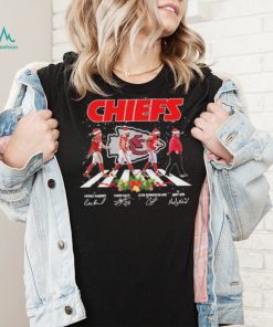 Kansas City Chiefs Team Abbey Road Christmas Signatures Shirt
