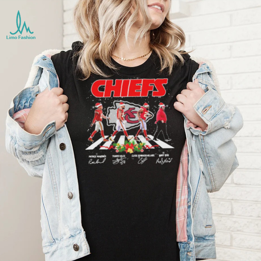 Kansas City Chiefs Christmas Abbey Road Signatures Shirt