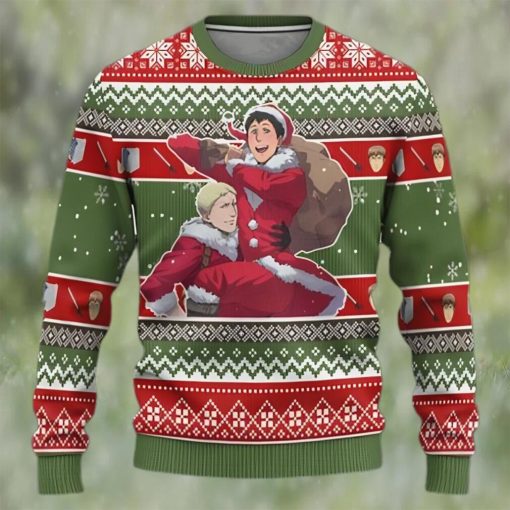 Kaworu x Shinji Anime Ugly Christmas Sweater Custom Neon Genesis Evangelion