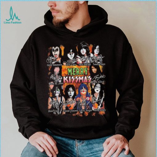 Kiss Band Merry Kissmas Christmas Signatures Shirt