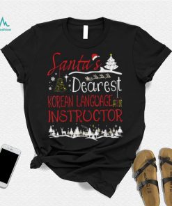 Korean Language Instructor Xmas Job Cute Christmas Shirt