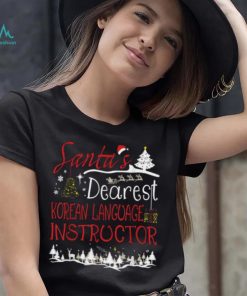 Korean Language Instructor Xmas Job Cute Christmas Shirt