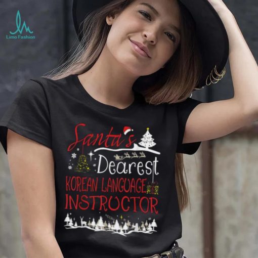 Korean Language Instructor Xmas Job Cute Christmas Shirt