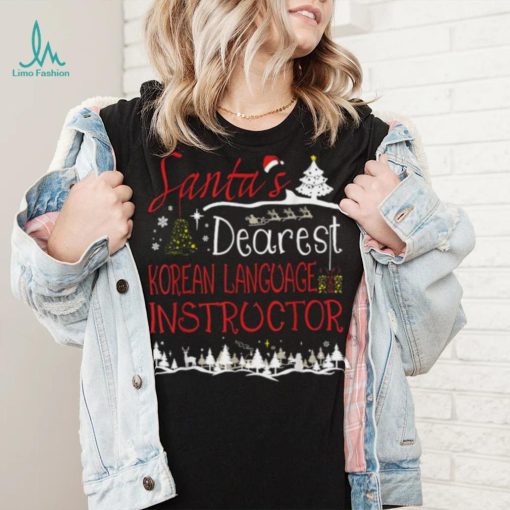 Korean Language Instructor Xmas Job Cute Christmas Shirt