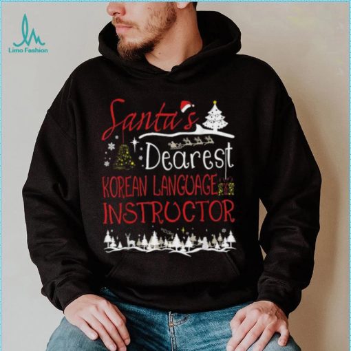 Korean Language Instructor Xmas Job Cute Christmas Shirt