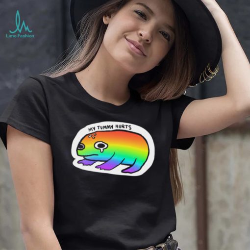 LGBT Frog my Tummy hurts art shirt