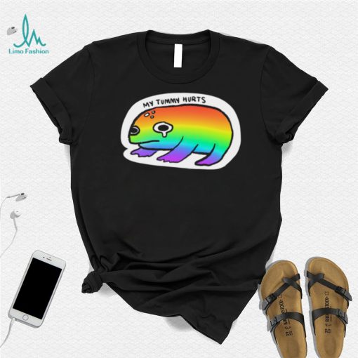 LGBT Frog my Tummy hurts art shirt