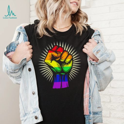 LGBT Pride hand fight shirt