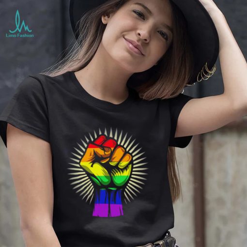 LGBT Pride hand fight shirt