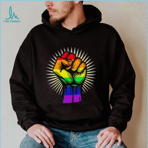 LGBT Pride hand fight shirt