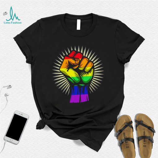 LGBT Pride hand fight shirt