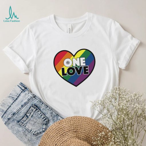 LGBT Pride heart One Love soccer World Cup 2022 shirt