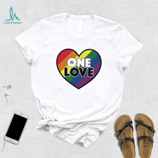 LGBT Pride heart One Love soccer World Cup 2022 shirt