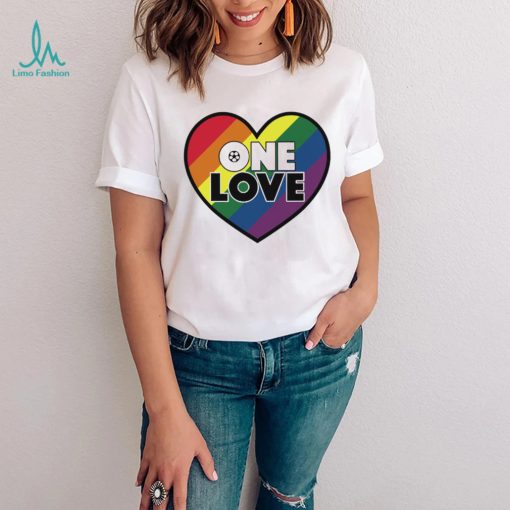 LGBT Pride heart One Love soccer World Cup 2022 shirt