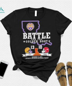 LSU Tiger 13 10 Arkansas Razorback Football Battle For The Golden Boot 2022 Final Score Shirt