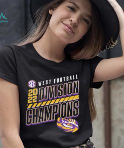 LSU Tigers 2022 SEC West Division Football Champions Shirt