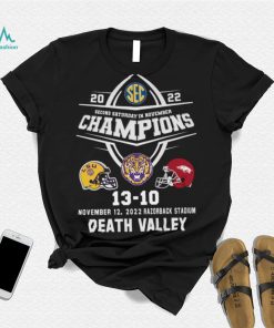 LSU Tigers 2022 Second Saturday In November Champions Death Valley Shirt