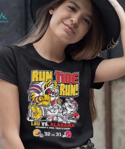 LSU Tigers Run Tide Run 2022 LSU 32 31 Alabama Shirt