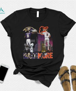 Lamar Jackson And Cal Ripken Jr. Baltimore City Sports Teams Signatures Shirt