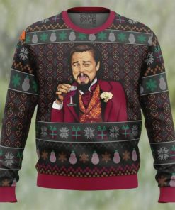 Laughing Leo DiCaprio Meme Ugly Christmas Sweater