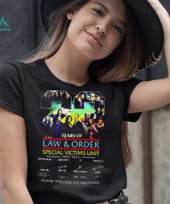 Law And Order SVU Anniversary 22 Years Memories Signatures T Shirt2