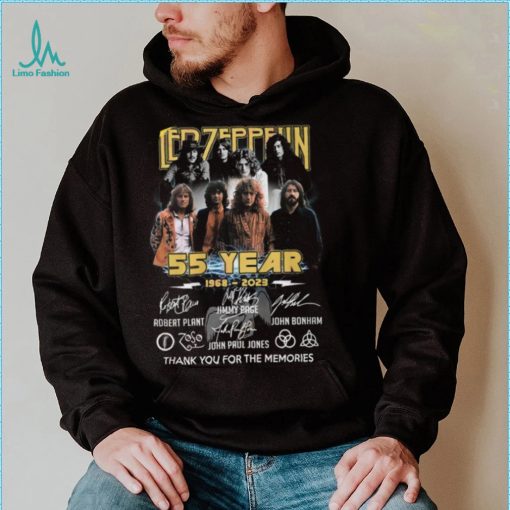 Led Zeppelin 55 Year 1968 – 2023 Thank You For The Memories T Shirt