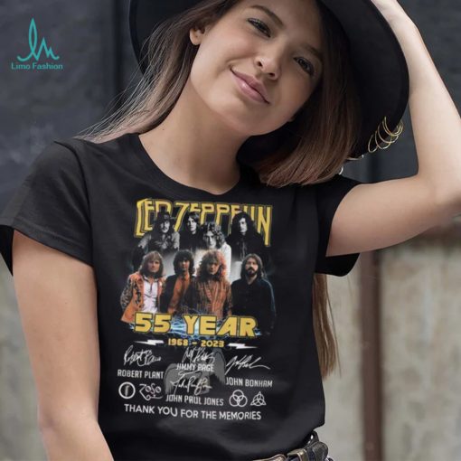 Led Zeppelin 55 Year 1968 – 2023 Thank You For The Memories T Shirt