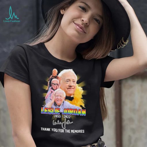 Leslie Jordan 1955 2022 Thank You For The Memories Lgbt Signature Shirt