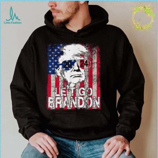 Lets Go Brandon Conservative USA Flag Funny Donal Trump Classic T Shirt
