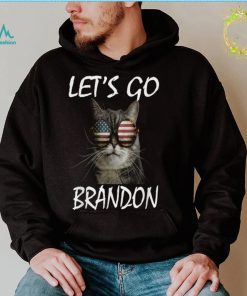 Lets Go Brandon Funny Cat With Usa Flag T Shirt Essential T Shirt2