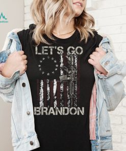 Lets Go Brandon Gun American Flag Patriots Lets Go Brandon Essential T Shirt1