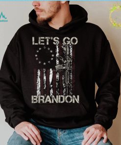 Lets Go Brandon Gun American Flag Patriots Lets Go Brandon Essential T Shirt2