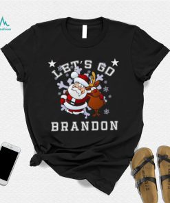 Let’s Go Brandon Santa Reindeer Christmas Holiday Biden Shirt