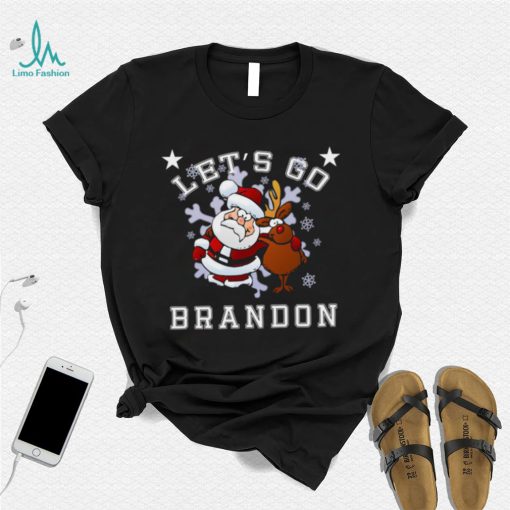 Let’s Go Brandon Santa Reindeer Christmas Holiday Biden Shirt