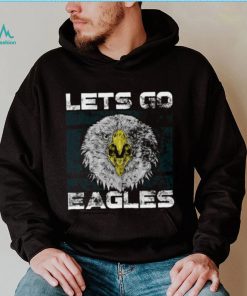 Lets Go Eagles Washed And Worn Look Philadelphia Eagles T Shirt