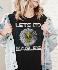 Lets Go Eagles Washed And Worn Look Philadelphia Eagles T Shirt