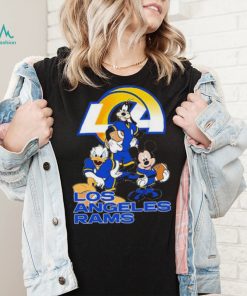 Los Angeles Rams Mickey Mouse Donald Duck Goofy Baseball Shirt