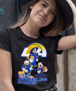 Los Angeles Rams Mickey Mouse Donald Duck Goofy Baseball Shirt