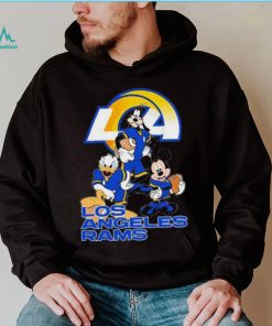 Los Angeles Rams Mickey Mouse Donald Duck Goofy Baseball Shirt