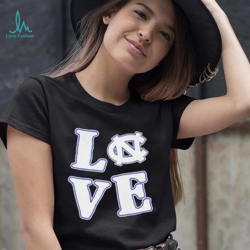 Love North Carolina Tar Heels T Shirt