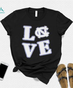 Love North Carolina Tar Heels T Shirt