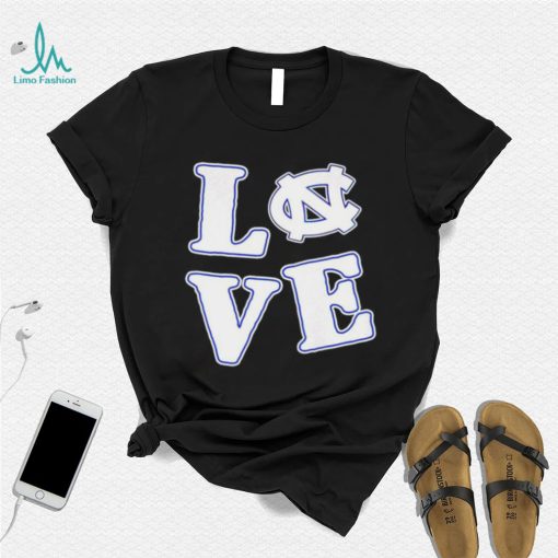 Love North Carolina Tar Heels T Shirt