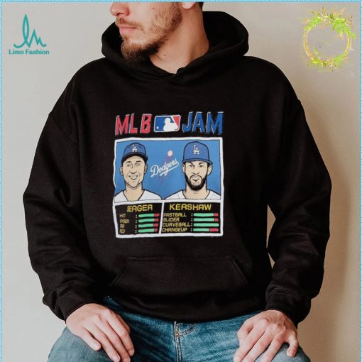 MLB Jam Los Angeles Dodgers Clayton Kershaw  Corey Seager Shirt