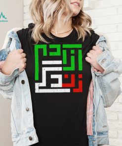 Mahsa Amini Women Life Freedom Iran flag logo shirt