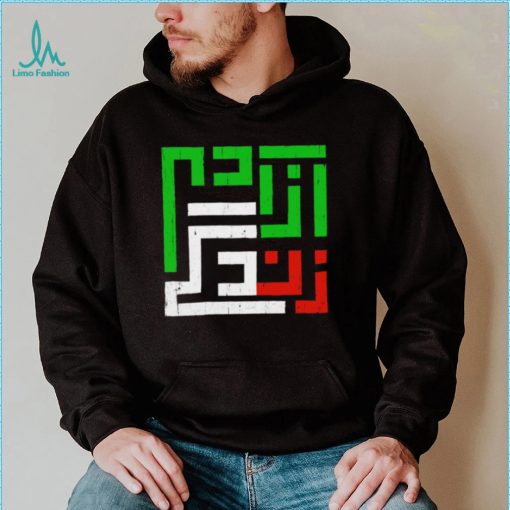 Mahsa Amini Women Life Freedom Iran flag logo shirt