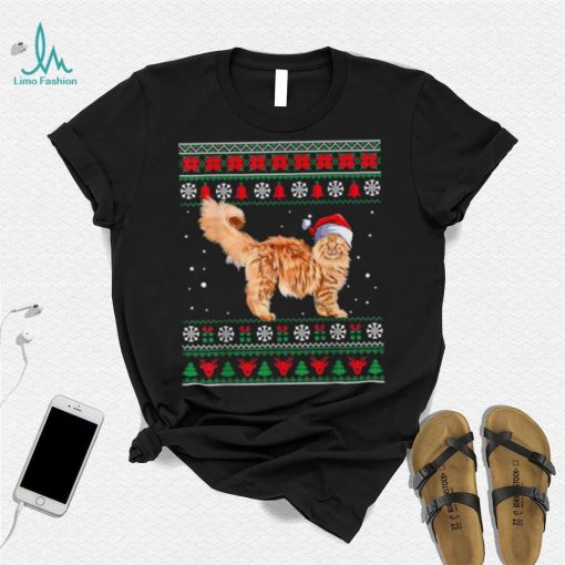 Maine Coon Merry Christmas Ugly Sweater Funny Cat Shirt